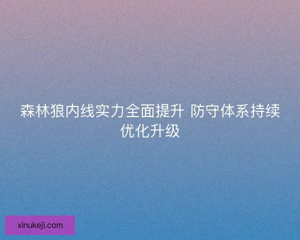 森林狼内线实力全面提升 防守体系持续优化升级